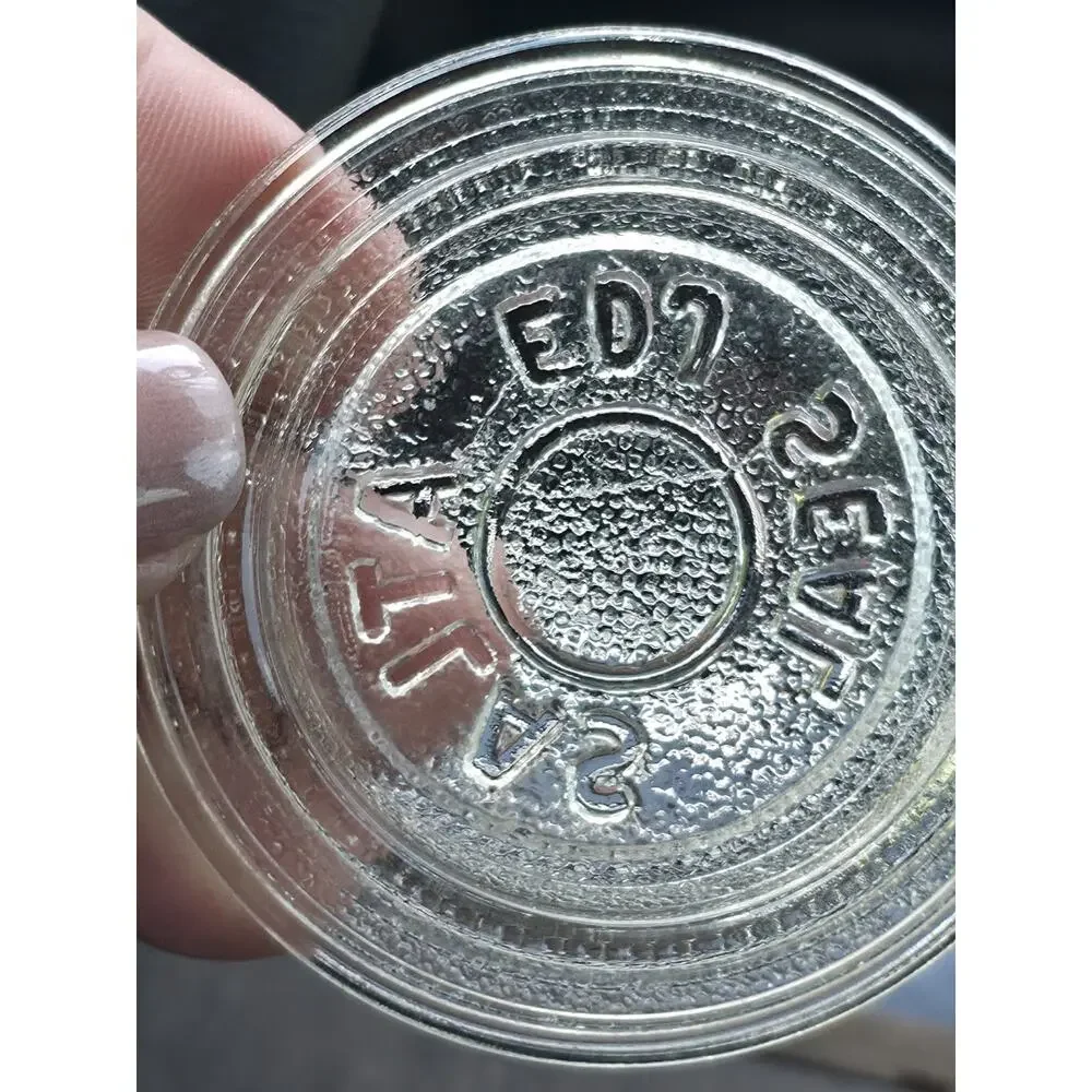 ATLAS EDJ SEAL Clear Glass Canning Jar Lids 2.5